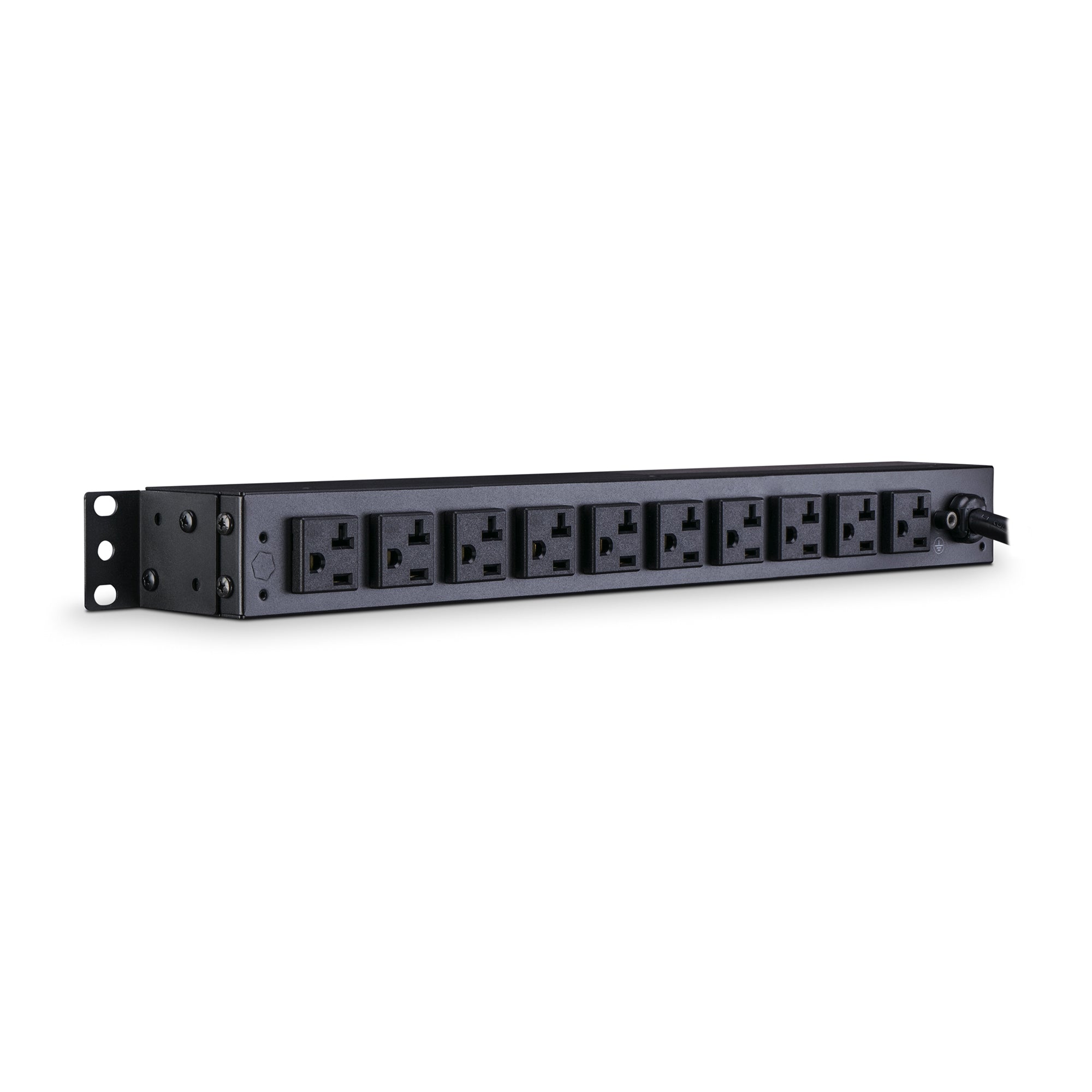 Cyber Power - PDU20BT6F10R - 20A (Derated to 16A), 120 V, 50Hz/60Hz, NEMA L5-20P plug, 16 NEMA 5-20R, 1U Rackmount