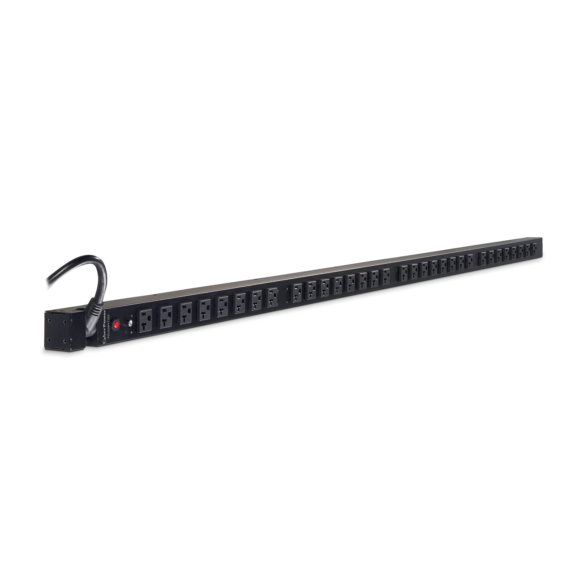 Cyber Power - PDU20BVT32F - 20A (Derated to 16A), 120 V, 50Hz/60Hz, NEMA L5-20P plug, 32 NEMA 5-20R, 0U Rackmount