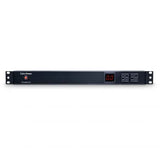 Cyber Power - PDU20M2F10R - 20A (Derated to 16A), 120 V, 50Hz/60Hz, NEMA 5-20P plug, 12 NEMA 5-20R, 1U Rackmount, 15 ft Cord, Limited Lifetime Warranty
