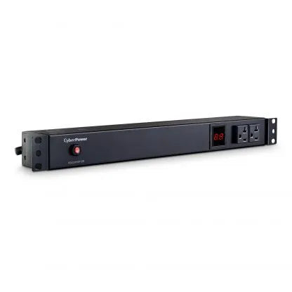Cyber Power - PDU20M2F12R - 20A (Derated to 16A), 120 V, 50Hz/60Hz, NEMA 5-20P plug, 14 NEMA 5-20R, 1U Rackmount, 15 ft Cord, Limited Lifetime Warranty