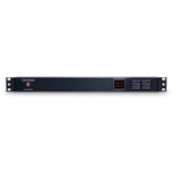 Cyber Power - PDU20M2F8R - 20A (Derated to 16A), 120 V, 50Hz/60Hz, NEMA 5-20P plug, 10 NEMA 5-20R, 1U Rackmount, 15 ft Cord, Limited Lifetime Warranty