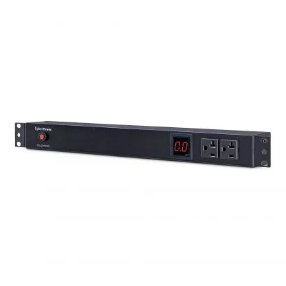 Cyber Power - PDU20M2F8R - 20A (Derated to 16A), 120 V, 50Hz/60Hz, NEMA 5-20P plug, 10 NEMA 5-20R, 1U Rackmount, 15 ft Cord, Limited Lifetime Warranty