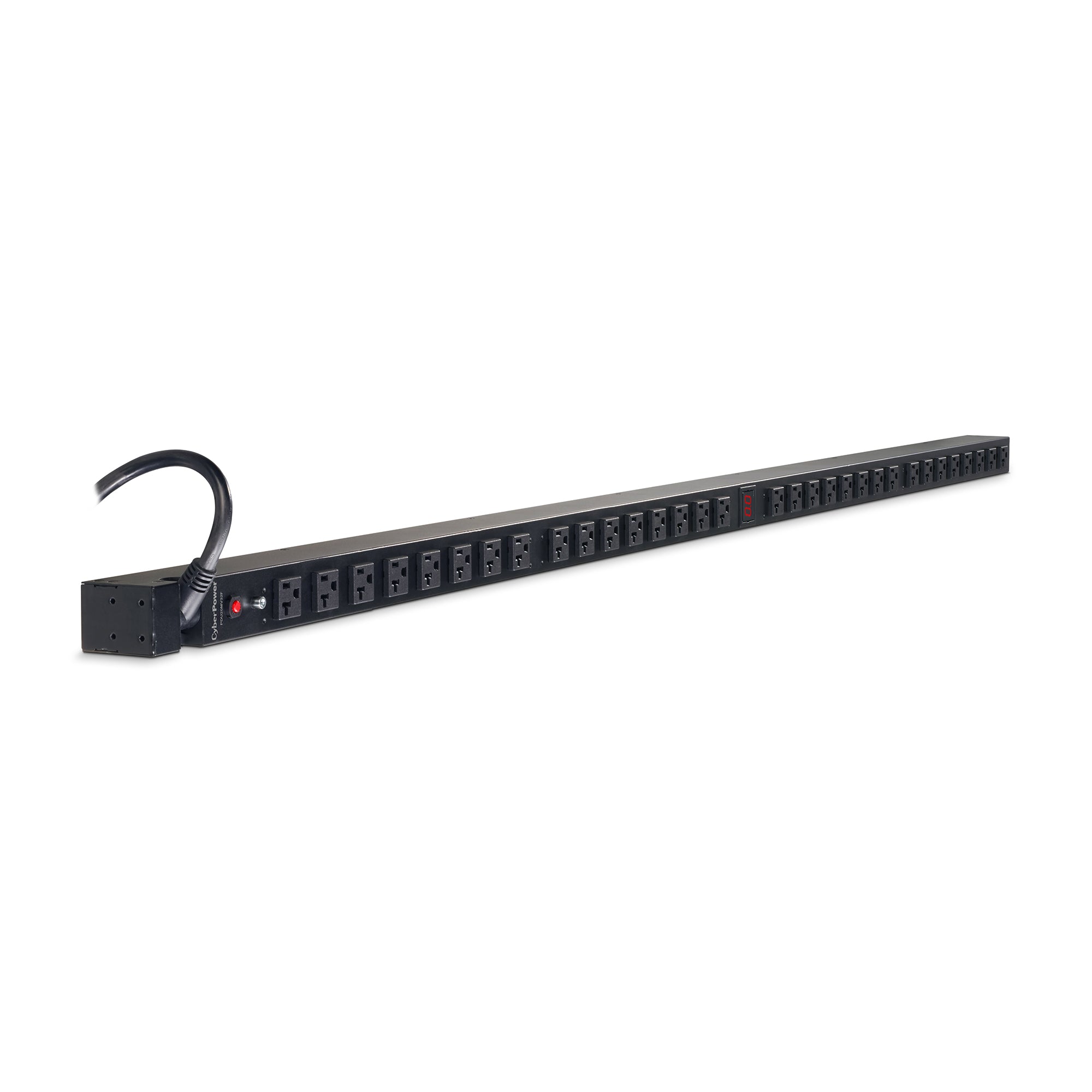 Cyber Power - PDU20MV32F - 20A (Derated to 16A), 120 V, 50Hz/60Hz, NEMA 5-20P plug, 32 NEMA 5-20R, 0U Rackmount, 10 ft cord, Limited lifetime warranty