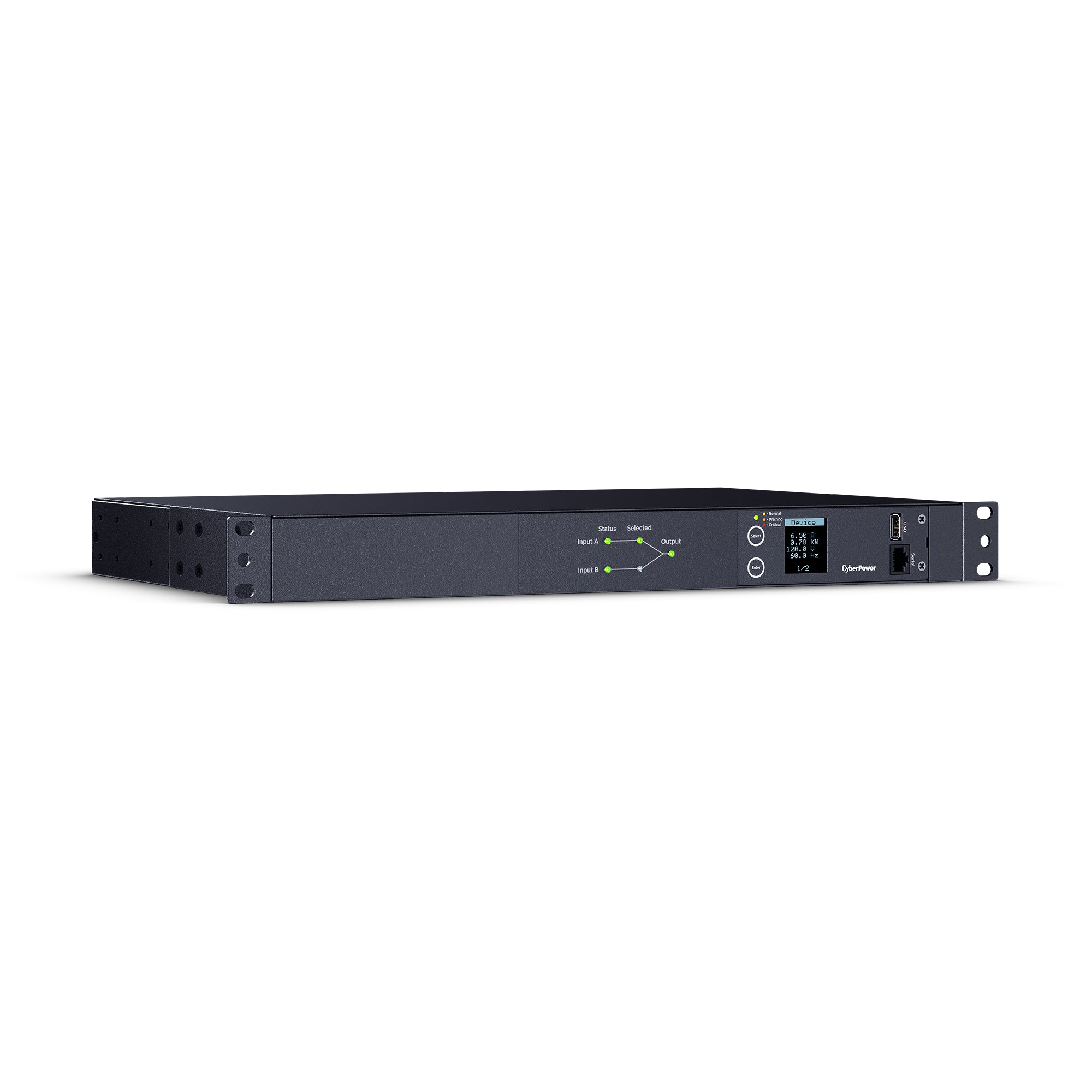 Cyber Power - PDU24002 - Single Phase 100 - 120 VAC 20A Metered ATS PDU