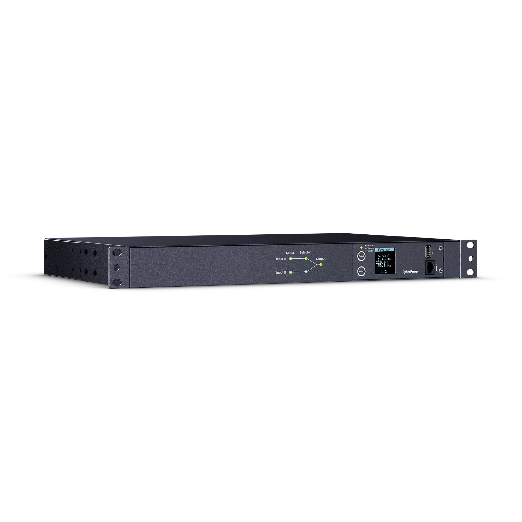 Cyber Power - PDU24004 - Single Phase 200 - 240 VAC 15A Metered ATS PDU