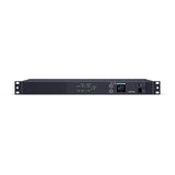 Cyber Power - PDU24006 - Metered ATS PDU, 20A (Derated to 16A), 200-240V, 2 x NEMA L6-20P Plug w/10 Ft Cords, 10 Outlets (8 x C13 + 2 x C19), 1U Rackmount, 3 Year Warranty