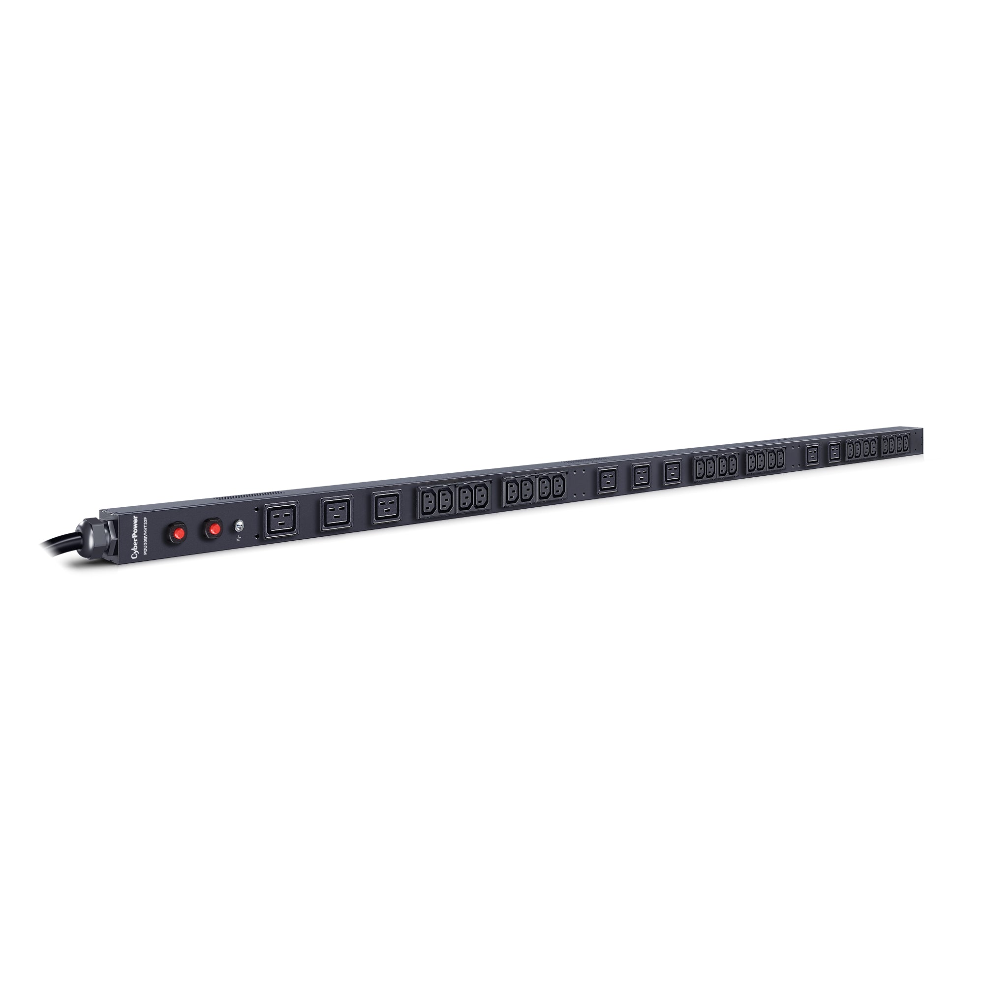 Cyber Power - PDU30BVHVT32F - 30A (Derated to 24A), 200 - 230 V, 50Hz/60Hz, NEMA L6-30P plug, 32 IEC-320, 0U Rackmount, 10 ft cord