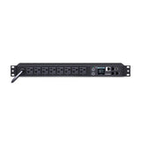 Cyber Power - PDU31002 - Monitored PDU 20A 120V (8) 5-20R Outlets NEMA (L)5-20P 12ft Cord SNMP 1U