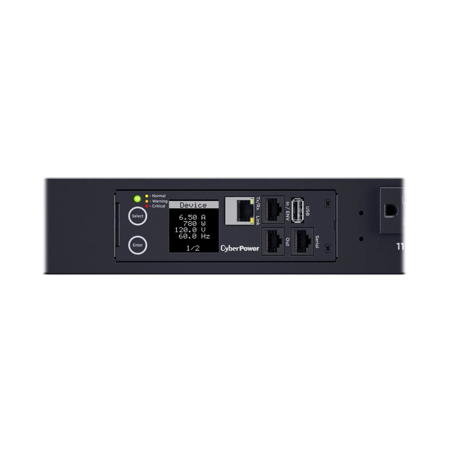 CYBERPOWER - PDU31116 - 15A (Derated to 12A), 100 - 120 V, 50Hz/60Hz, NEMA 5-15P plug, 20 NEMA 5-15R, 0U Rackmount, 10 ft cord, 3 year warranty