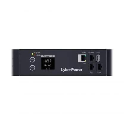 Cyber Power - PDU33103 - 3-Phase Monitored PDU, 120V/208V, 20A, 0U, (2) 5-20R + (36) C13 + (6) C19, NEMA L21-20P