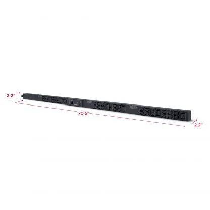 Cyber Power - PDU33103 - 3-Phase Monitored PDU, 120V/208V, 20A, 0U, (2) 5-20R + (36) C13 + (6) C19, NEMA L21-20P