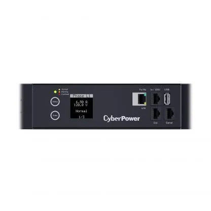 Cyber Power - PDU33105 - 3-Phase Monitored PDU, 120V/208V, 30A, 0U, (2) 5-20R + (36) C13 + (6) C19, NEMA L21-30P