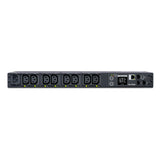 Cyber Power - PDU41004 - Switched Pdu, 15a (Derated To 12a), 100-240v, 50/60 Hz, 8 X Iec-320 C13 Outlets, Iec-320 C14 Plug, 10 Ft Cord, 1u Rackmount, Snmp, 3yr Warranty