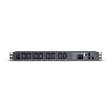 Cyber Power - PDU41005 - Switched PDU, 20A (Derated To 16A), 200-240V, 50/60 Hz, 8 x IEC-320 C13 Outlets, IEC-320 C20 Plug, 10 Ft Cord, 1U Rackmount, SNMP, 3Yr Warranty