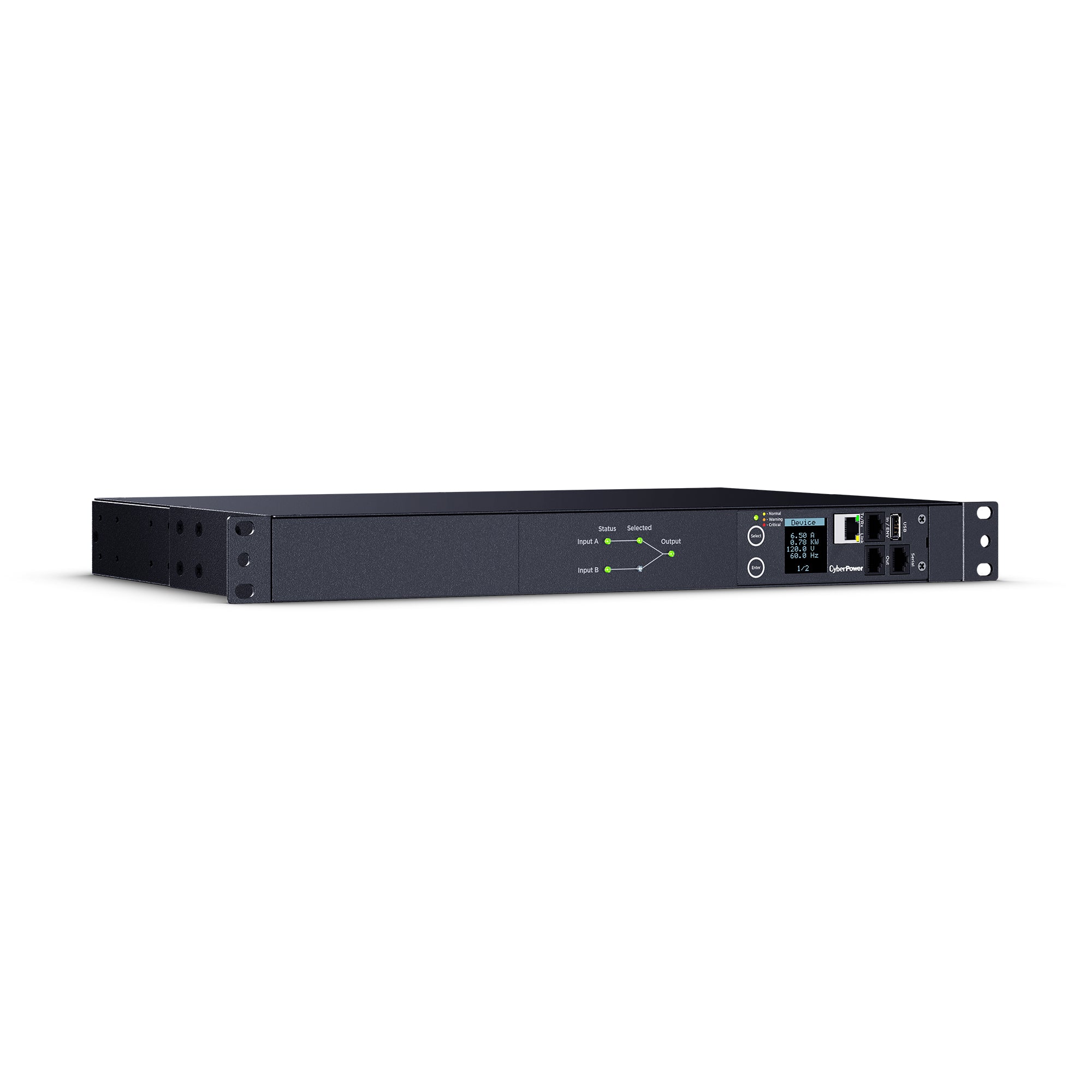 Cyber Power - PDU44002 -  Single Phase 100 - 120 VAC 20A Switched ATS PDU
