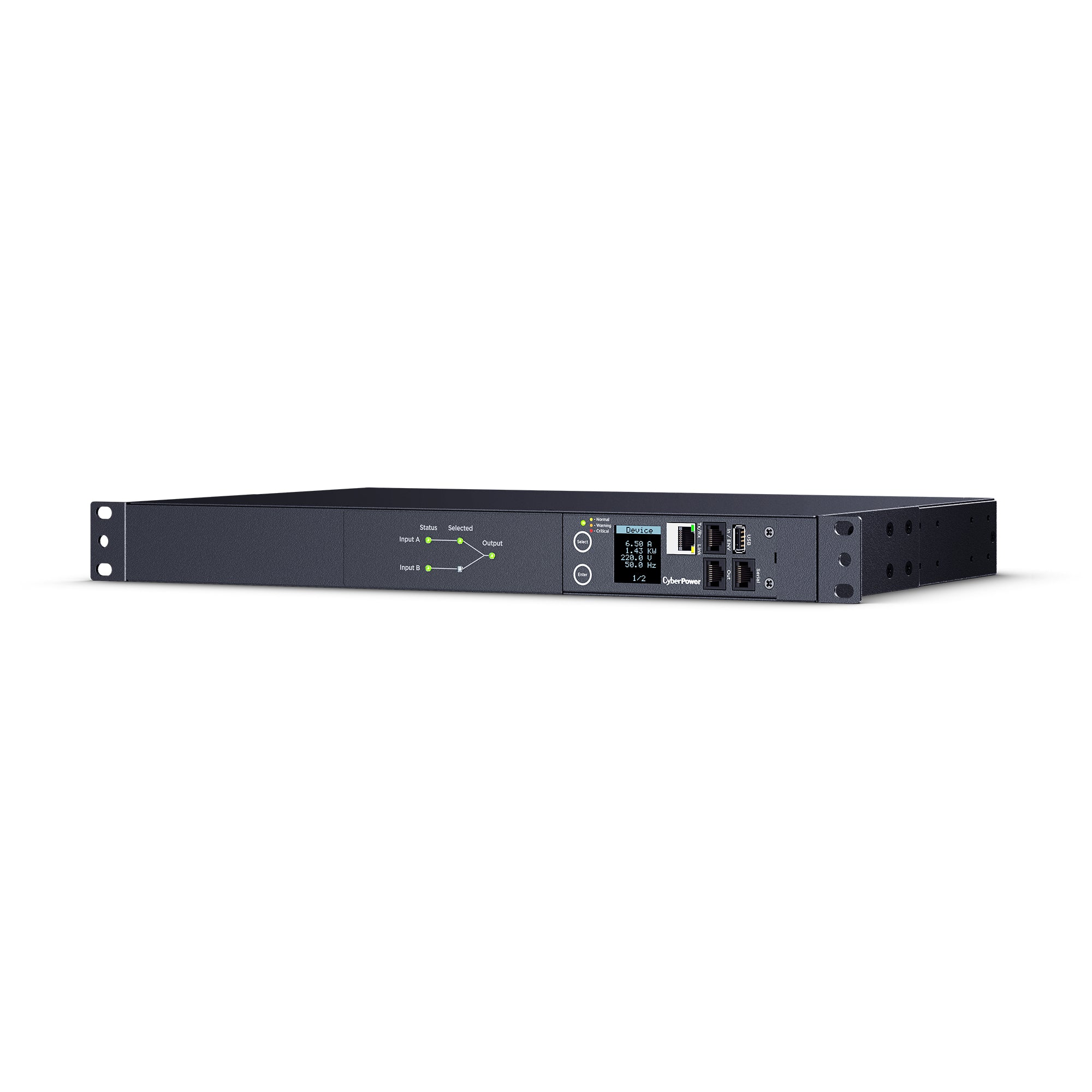 Cyber Power - PDU44004 - Single Phase 240 - 200 VAC 15A Switched ATS PDU