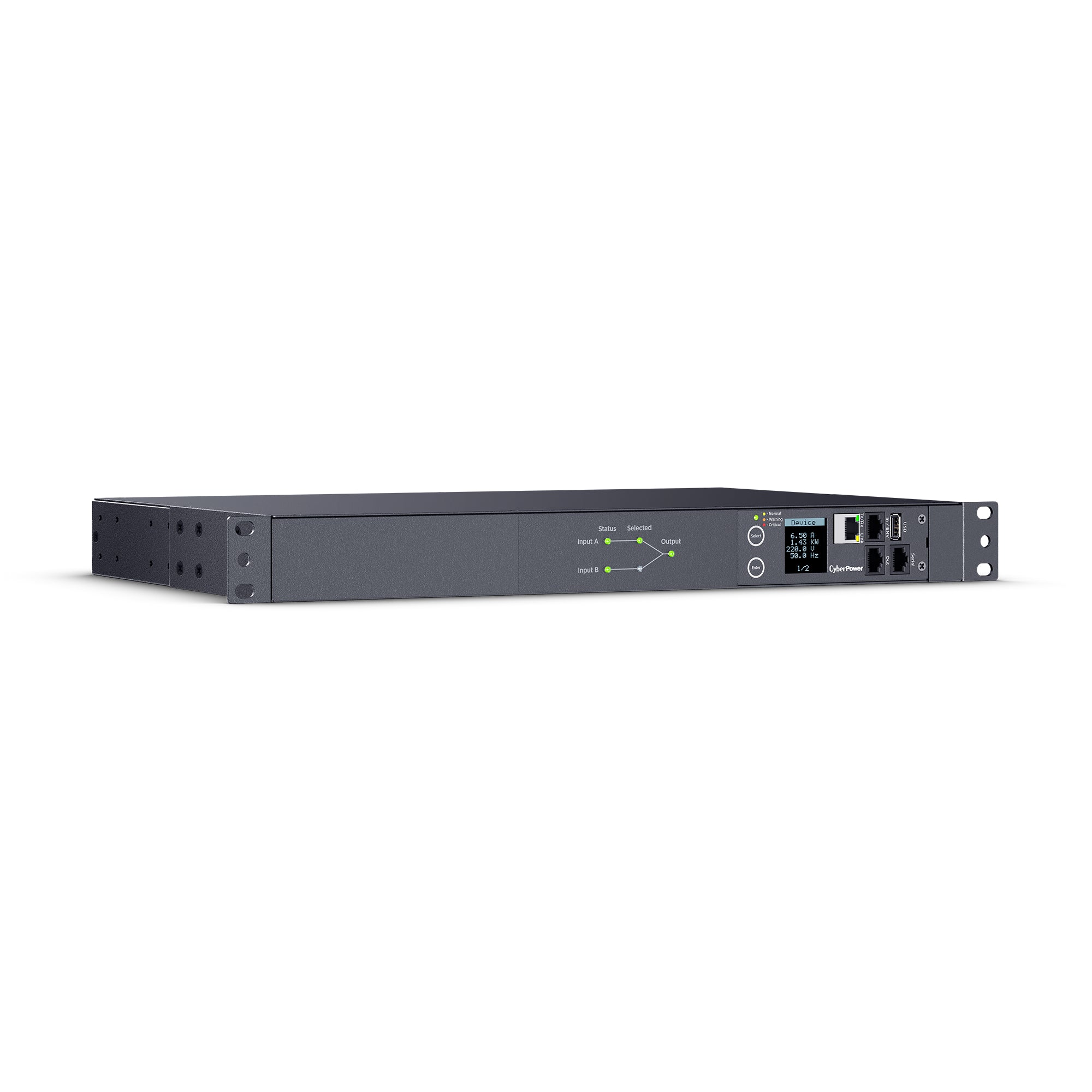 Cyber Power - PDU44004 - Single Phase 240 - 200 VAC 15A Switched ATS PDU
