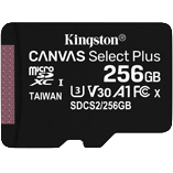 ACTi - PMMC-0500 - Kingston 256GB MicroSDXC Class 10 UHS-1 Memory Card  (SDCS2/256Gb)
