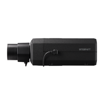 Hanwha - PNB-A9001 - 4K AI Network Box Camera, Max. 4K resolution, 0.03Lux@F1.2(Color), Day & Night(ICR), WDR(120dB) H.265, H.264, MJPEG codec, WiseStreamⅡ, WiseStreamⅢ (Using AI engine), Video Analytics based on AI [ Object detection and classificat