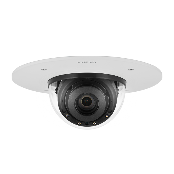 Hanwha - PND-A6081RF - 2MP Network AI IR Dome Camera, Max. 2MP resolution, Up to 120fps, 0.007Lux@F1.3 (Color), 0Lux (B/W, IR LED on), IR Viewable Length 40m(131.23ft), Wise IR, Day & Night (ICR), WDR (120dB), WiseNRⅡ (Using AI engine), H.265, H.264,