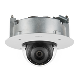 Hanwha - PND-A9081RF - 4K Network AI IR Dome Camera, Max. 4K resolution @ 30FPS, 0.05Lux@F1.6 (Color), 0Lux (B/W, IR LED on), Day & Night(ICR), 4.5~10mm(2.2x) motorized varifocal lens, WDR(120dB), H.265, H.264, MJPEG codec, WiseStreamⅡ, WiseStreamⅢ (