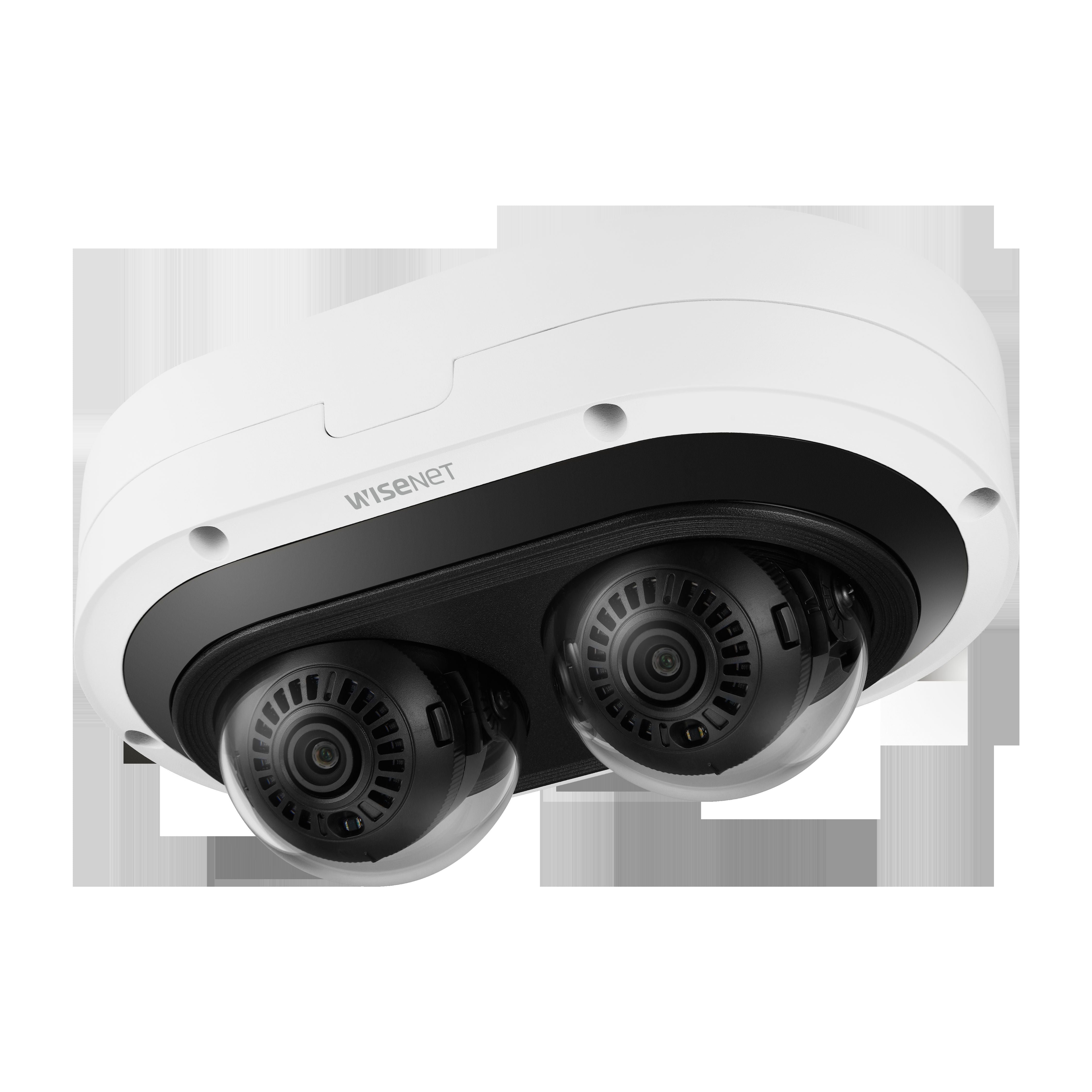 Hanwha - PNM-12082RVD - 6MP X 2, IR outdoor Dome Camera