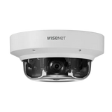Hanwha - PNM-9084QZ1 - Wisenet P series network vandal outdoor Multi-sensor Multi-Directional dome camera, (2MP X 4 sensors) 8MP @ 60fps, motorized vari-focal lens 2x (3.0~6.0mm) (107°~56.3°), PTRZ (Pan/Tilt/Rotate/Zoom) remote adjustment, triple cod