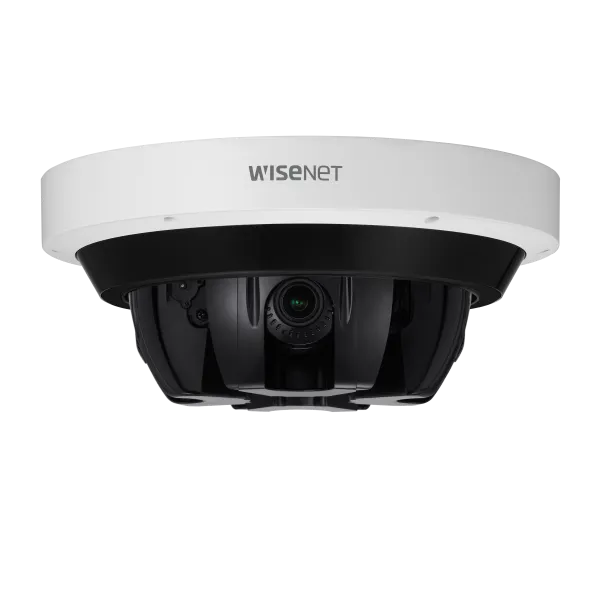Hanwha - PNM-9085RQZ1 - Wisenet P series network vandal outdoor Multi-sensor Multi-Directional dome camera, 5MP x 4ch multi-directional camera, Motorized PTRZ support, Max. 30fps@5MP(H.265, H.264), 4.13~9.4mm(2.3x) motorized varifocal lens, IR viewab