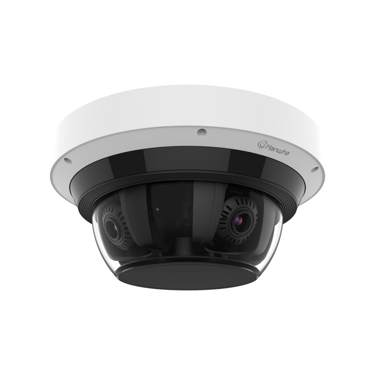 Hanwha - PNM-C16083RQZ - Wisenet P series network vandal outdoor Multi-Directional camera [AI ON] 4CH x 4MP @ 30FPS, Motorized Varifocal Lens with PTRZ function 3.2~10.2mm (FoV H: 95°~29°, V: 69°~21°), triple codec H.265/H.264/MJPEG, 120dB WDR; IR vi