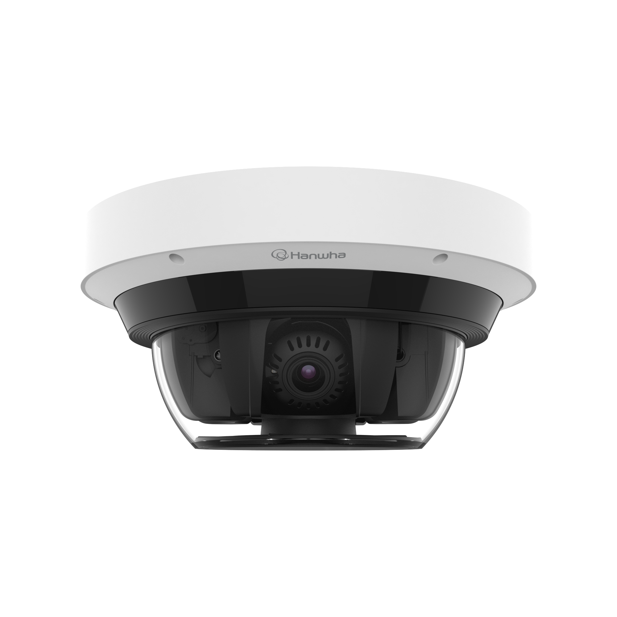 Hanwha - PNM-C32083RQZ - Wisenet P series network vandal outdoor Multi-Directional camera [AI ON] 4CH x 8MP @ 15FPS / [AI OFF] 4CH x 8MP @ 20FPS, Motorized Varifocal Lens with PTRZ function 4.38~9.33mm (FoV H: 112.1°~47.5°, V: 58°~26.6°), triple code
