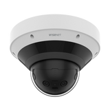 Hanwha - PNM-C9022RV - Panoramic Multi-sensor camera, FoV: H209º, V:60°, 8MP @ 20fps, Alpha Blending, triple codec H.265/H.264/MJPEG with WiseStream III technology, extreme WDR 120dB, Wise NR II, IR viewable length 65' (20m), Analytics events based o