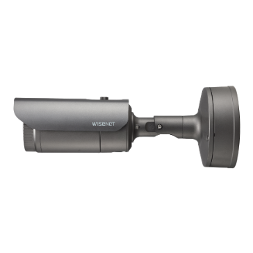 Hanwha - PNO-A9081R - 4K Network AI IR Bullet Camera, Max. 4K resolution @ 30FPS, 0.05Lux@F1.6 (Color), 0Lux (B/W, IR LED on), Day & Night(ICR), 4.5~10mm(2.2x) motorized varifocal lens, WDR(120dB) H.265, H.264, MJPEG codec, WiseStreamⅡ, WiseStreamⅢ (