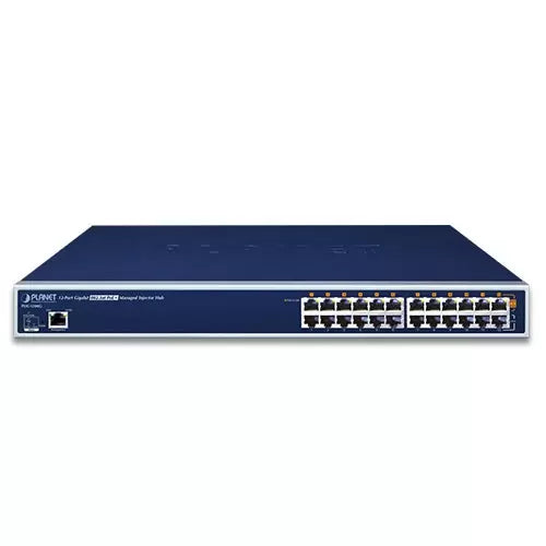Planet - POE-1200G - 12-Port Gigabit IEEE 802.3at PoE+ Managed Injector Hub (220 watts)