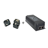 Acti - PPOE-0103 - High PoE Injector, 60W Gigabit, IEEE 802.3at compliant, AC 100~240V, with universal connectors