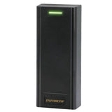 SECO-LARM - PR-3123-PQ - Stand-Alone Mullion Wiegand Proximity Reader – 1000 Users, EM 26 bits, EM 125 kHz, Outdoor rated – IP66, Extreme cold tolerance to -40° F (-40° C), 9~24 VDC Operation, Sturdy black ABS plastic housing