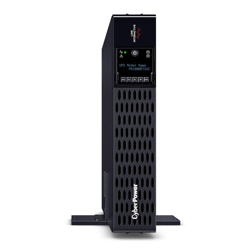 CYBERPOWER - PR1000RT2UC - 1000VA/1000W, Sine Wave, 2U, NEMA 5-15P, 10 Ft Cord, 8 NEMA 5-15R, USB, Serial, SNMP, Relay, EPO, PowerPanel Business Edition software, Built-in Cloud Monitoring, 3 Year Warranty