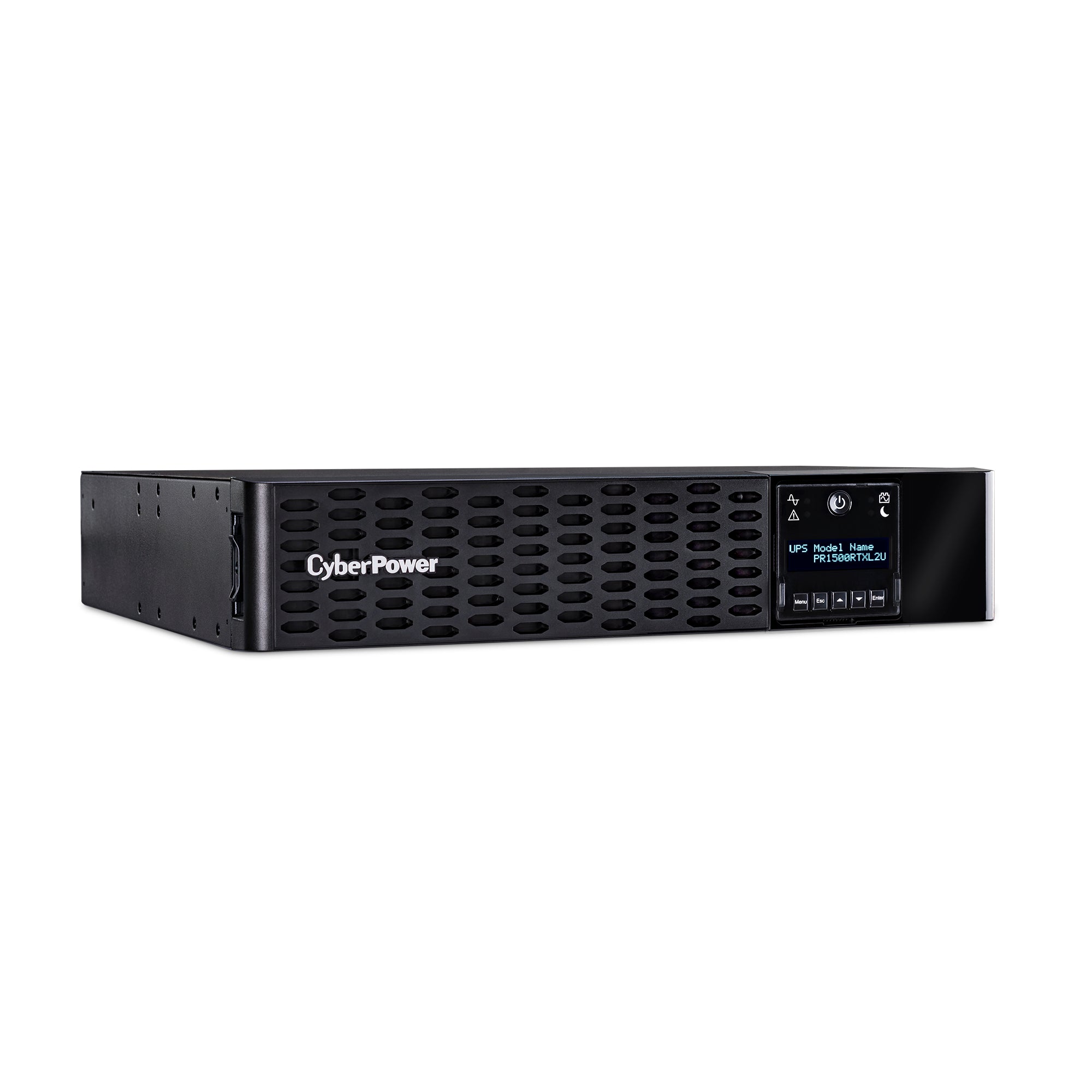 CYBERPOWER - PR1500RTXL2UTAA - 1500VA/1500W, Sine Wave, 2U, NEMA 5-15P, 10 Ft Cord, 8 NEMA 5-15R, USB, Serial, SNMP, Relay, EPO, PowerPanel Business software, Accepts EBM BP48VP2U02TAA, 3 Yr Warranty, TAA Compliant