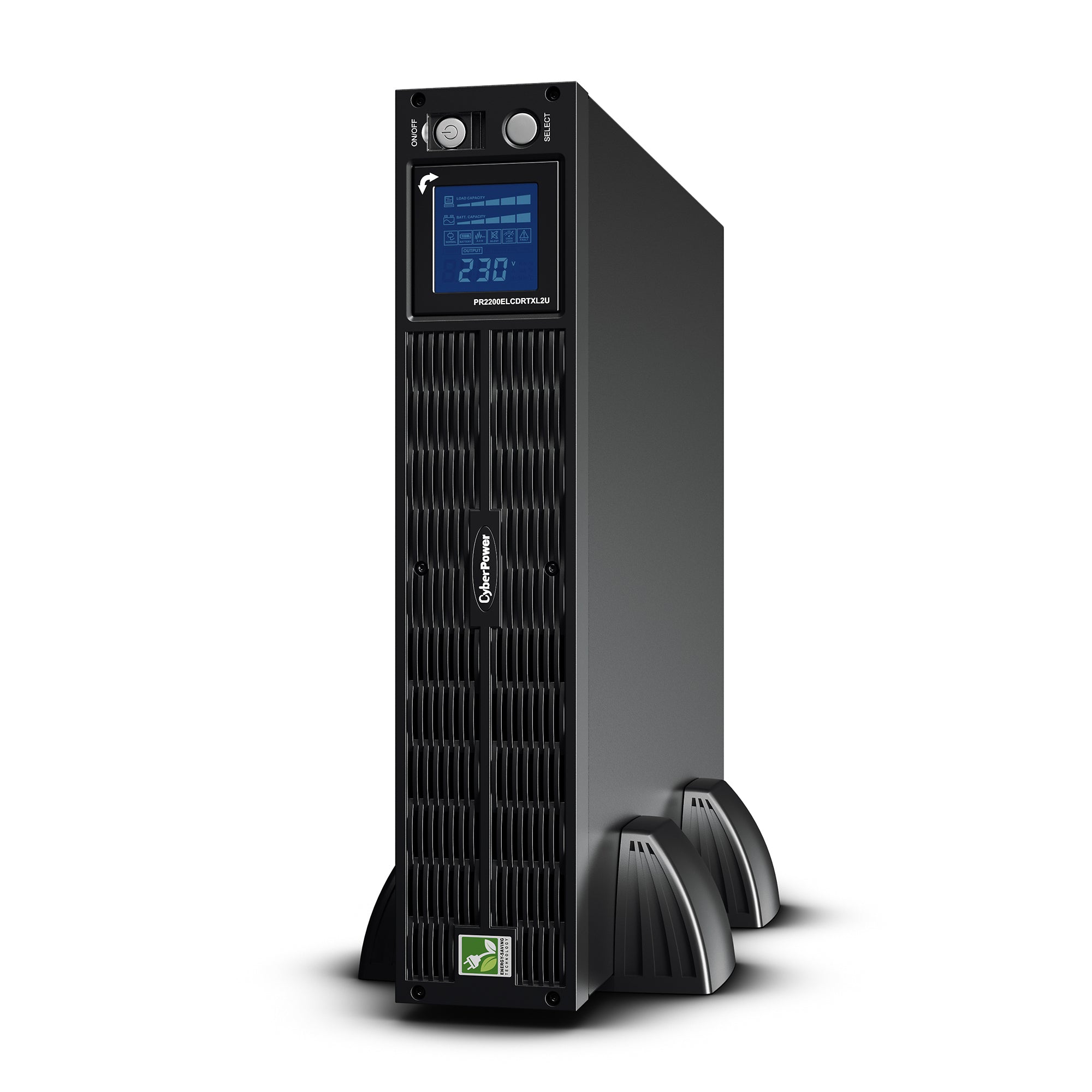 CYBERPOWER - PR2200ELCDRTXL2U - 2200VA/1650W 230V Sinewave 10 IEC outlet, Extended Battery, LCD AVR Rackmount, 3 year warranty
