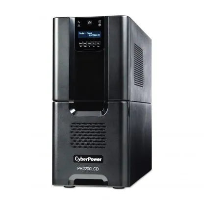 CYBERPOWER - PR2200LCD - 2200VA/1980W, Pure Sine Wave, NEMA L5-30P, 10 ft cord, 8 NEMA 5-15R, 2 NEMA 5-20R, USB, Serial, SNMP, Relay, EPO, PowerPanel Business Edition software, Yes, 3 year warranty