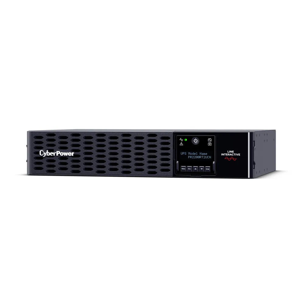 CYBERPOWER - PR2200RT2UCN - 2200VA/2200W, Sine Wave, 2U, NEMA L5-30P, 10 Ft Cord, 8 NEMA 5-20R, USB, Serial, SNMP, Relay, EPO, PowerPanel Business Edition software, Cloud monitoring, 3 Yr Warranty