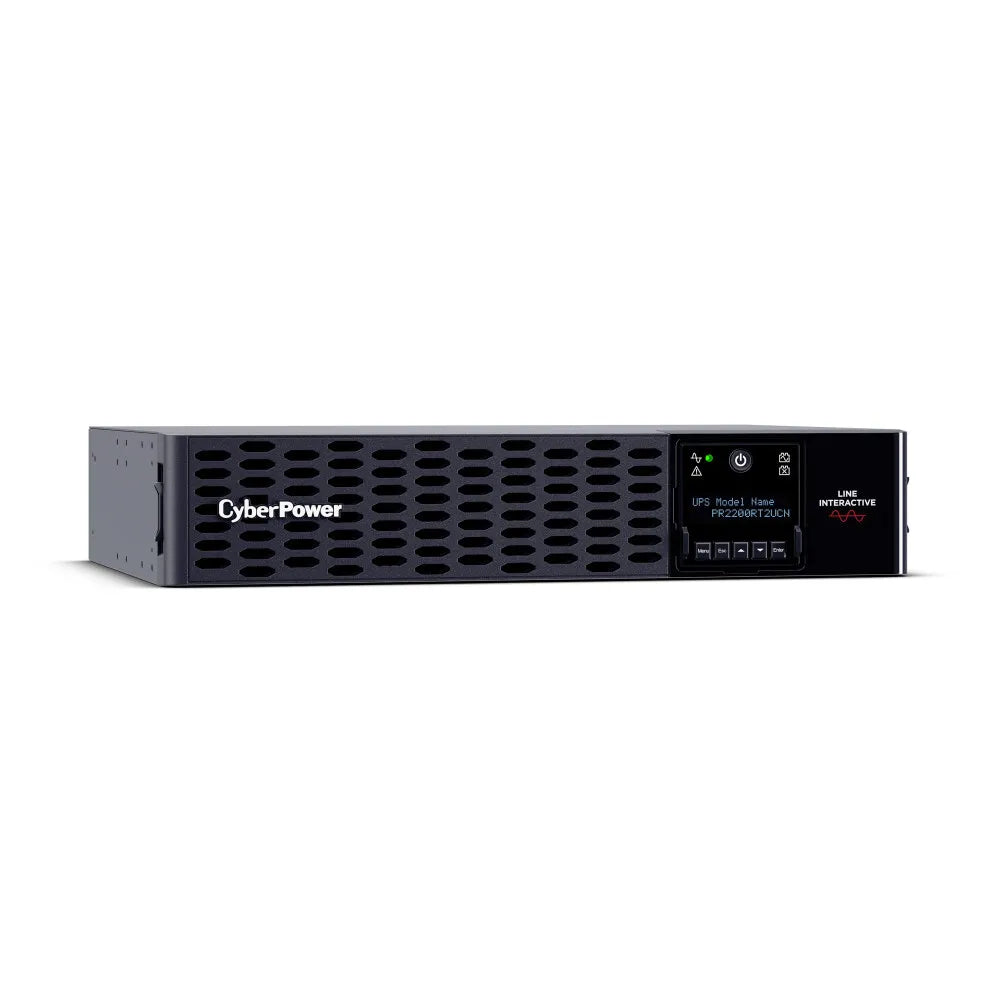 CYBERPOWER - PR2200RT2UCN - 2200VA/2200W, Sine Wave, 2U, NEMA L5-30P, 10 Ft Cord, 8 NEMA 5-20R, USB, Serial, SNMP, Relay, EPO, PowerPanel Business Edition software, Cloud monitoring, 3 Yr Warranty