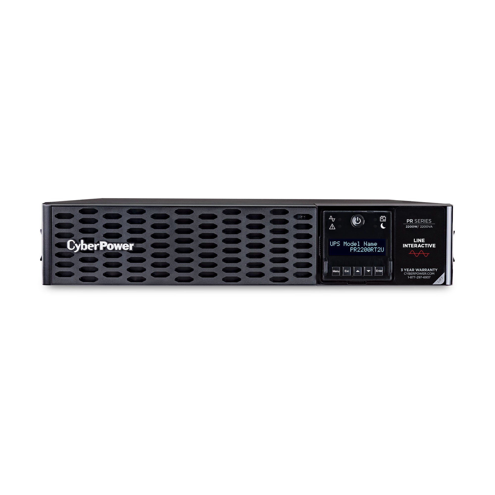 Cyber Power - PR2200RT2U - UPS SYSTEMS New Smart App Sinewave 2200VA/2200W, 2U