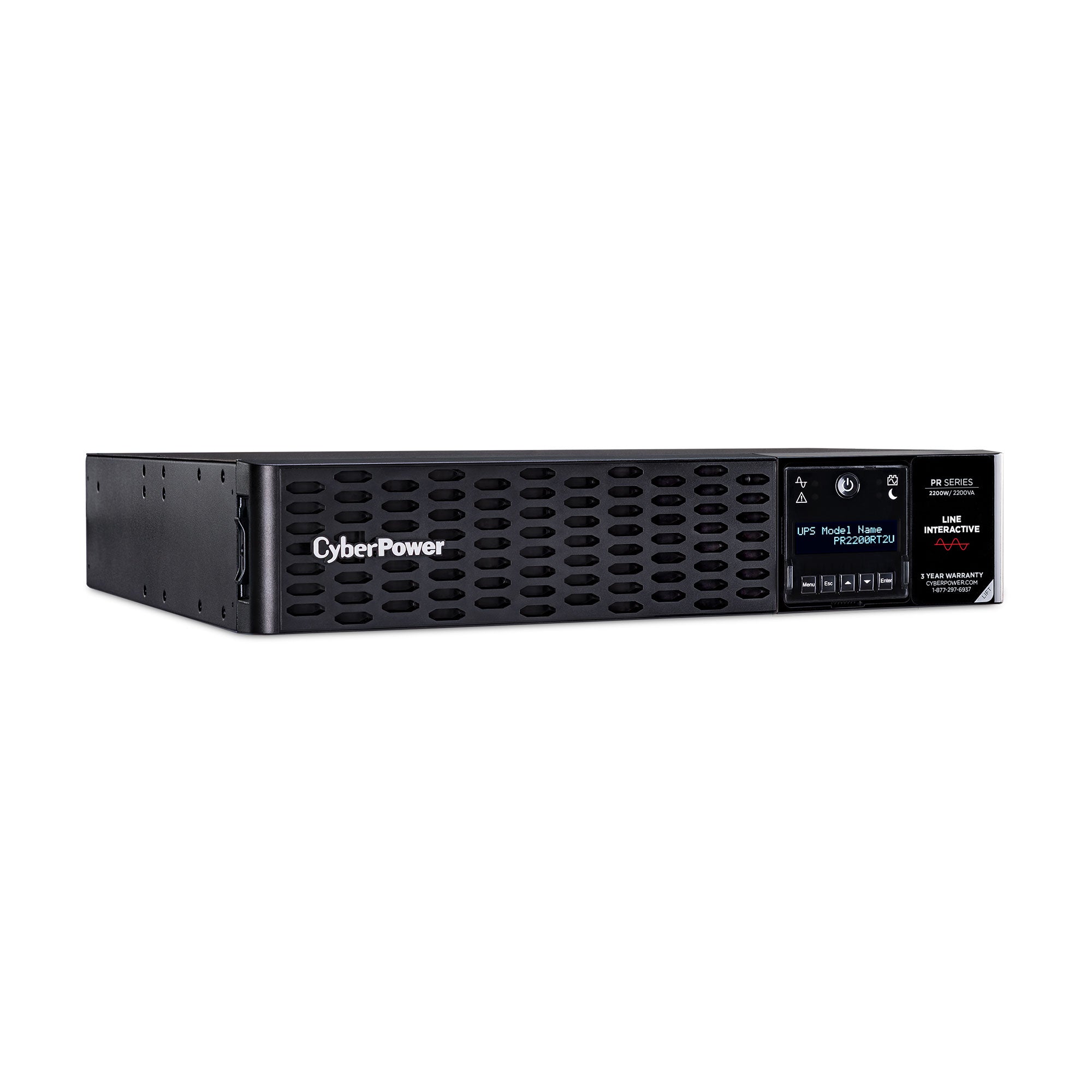 Cyber Power - PR2200RT2U - UPS SYSTEMS New Smart App Sinewave 2200VA/2200W, 2U
