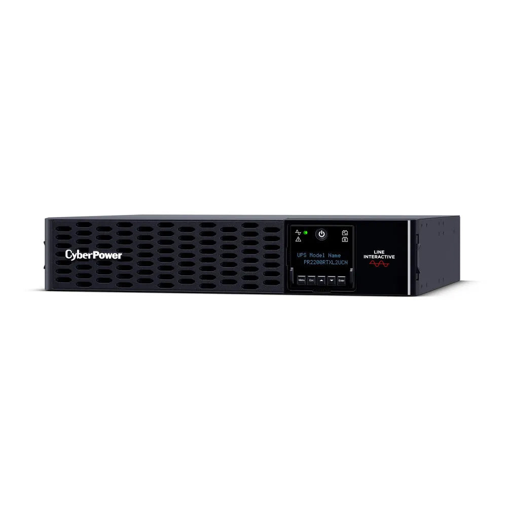 CYBERPOWER - PR2200RTXL2UCN - 2200VA/2200W, Sine Wave, 2U, NEMA L5-30P, 10 Ft Cord, 8 NEMA 5-20R, USB, Serial, SNMP, Relay, EPO, PowerPanel Business Edition software, Cloud monitoring, Accepts EBM BP48VP2U02, 3 Yr Warranty
