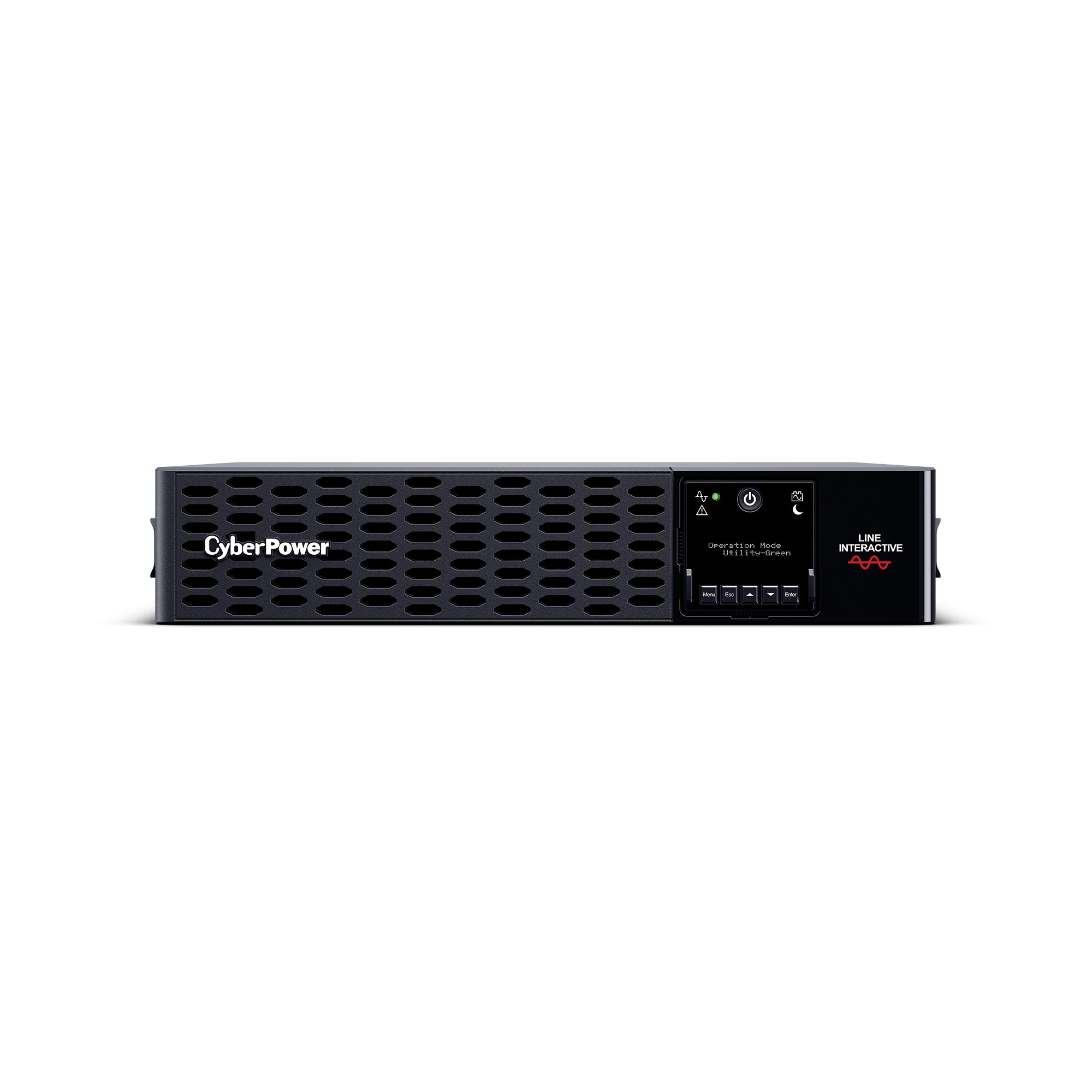 CYBERPOWER - PR3000RTXL2UN - 3000VA/3000W, Sine Wave, 2U, NEMA L5-30P, 10 Ft Cord, 8 NEMA 5-20R +1 NEMA L5-30R, USB, Serial, SNMP, Relay, EPO, PowerPanel Business Edition software, Accepts EBM BP48VP2U03, Pre-installed RMCARD205, 3 Yr Warranty