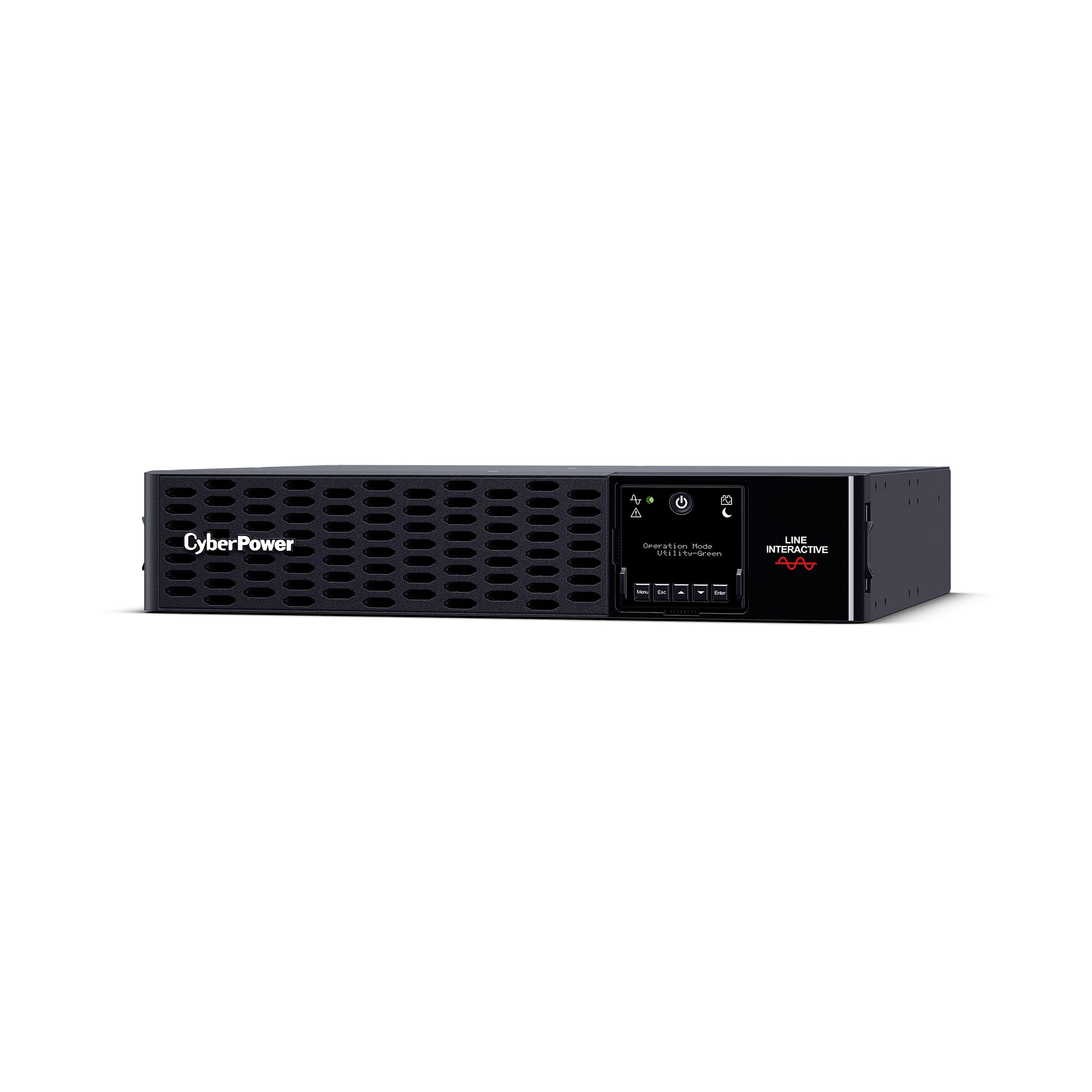 CYBERPOWER - PR3000RTXL2UN - 3000VA/3000W, Sine Wave, 2U, NEMA L5-30P, 10 Ft Cord, 8 NEMA 5-20R +1 NEMA L5-30R, USB, Serial, SNMP, Relay, EPO, PowerPanel Business Edition software, Accepts EBM BP48VP2U03, Pre-installed RMCARD205, 3 Yr Warranty
