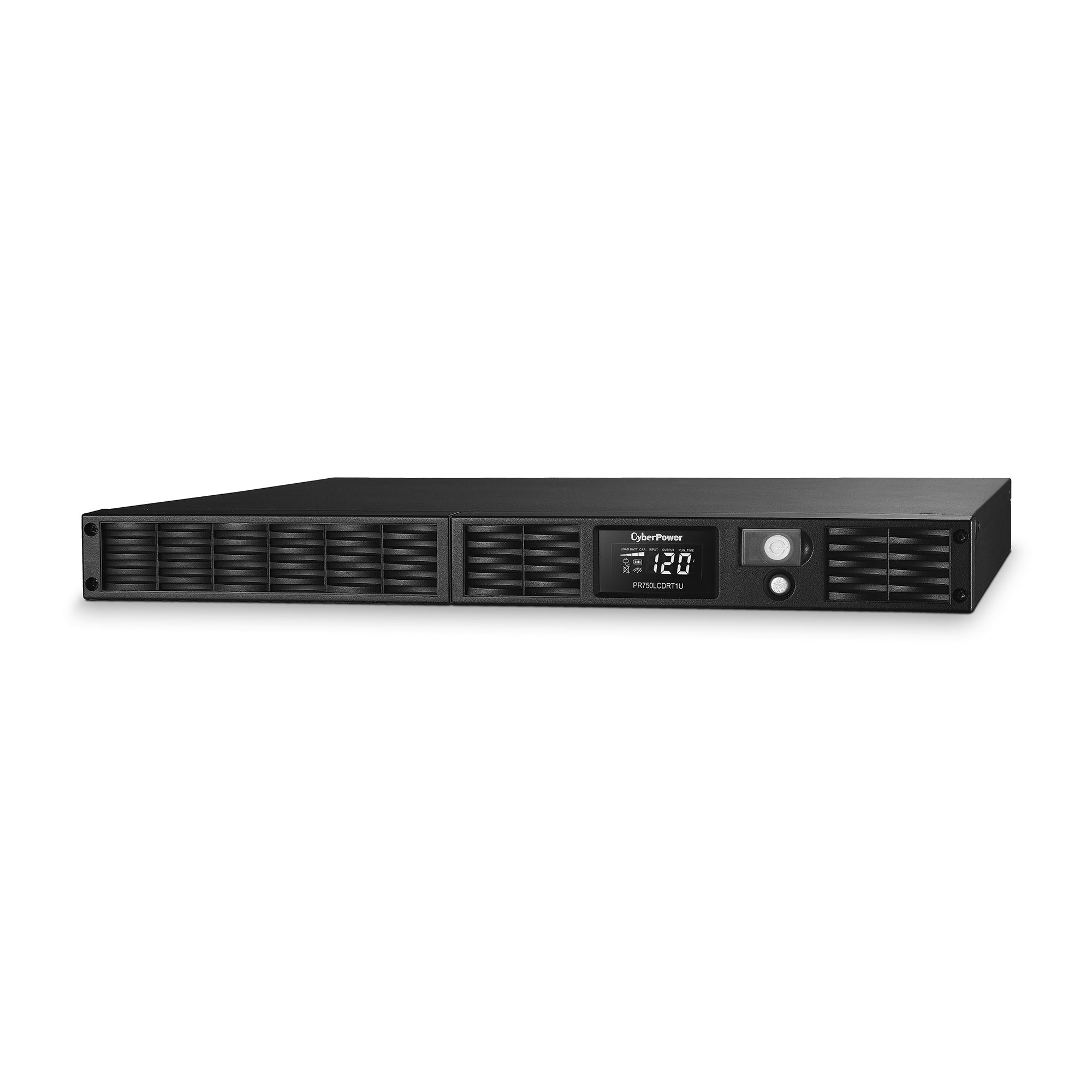 CYBERPOWER - PR750LCDRT1U - 750VA/600W, Pure Sine Wave, 1U, NEMA 5-15P, 10 ft cord, USB, Serial, SNMP, Relay, EPO, PowerPanel Business Edition software, Yes, 3 year warranty