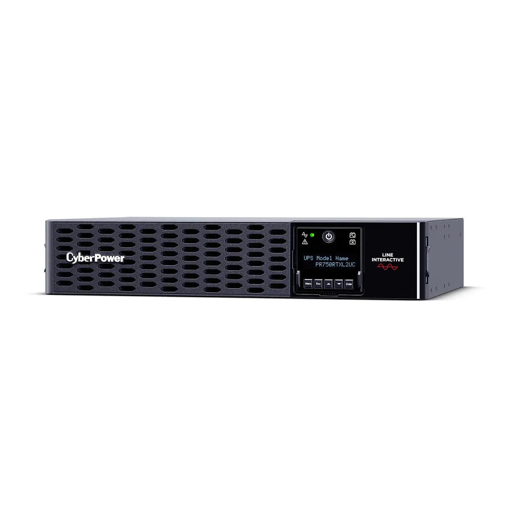 CYBERPOWER - PR750RTXL2UC - 750VA/750W, Sine Wave, 2U, NEMA 5-15P, 10 Ft Cord, 8 NEMA 5-15R, USB, Serial, SNMP, Cloud, Relay, EPO, PowerPanel Business Edition software, Accepts EBM BP48VP2U01, 3 Yr Warranty