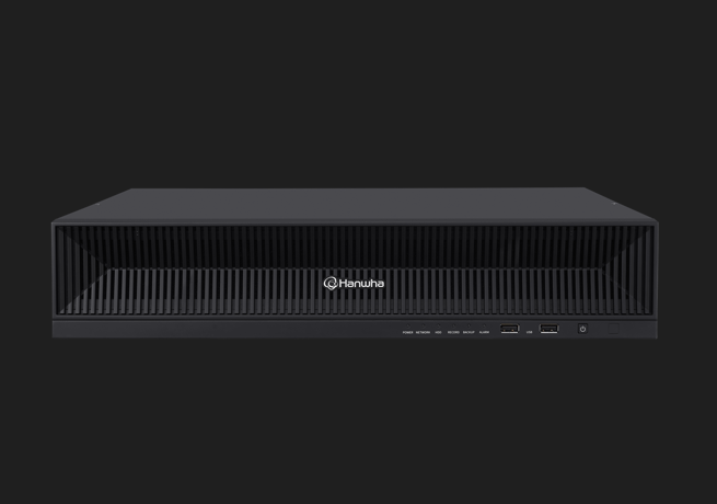 Hanwha - PRN-3200B2-80TB - 32 CH NVR (80TB Raw) up to 8K (32MP) Resolution (Intel based Model), Features AI Search (Best Shot, Attribute), object detection and classification, License plate detection and search for AI Based Cameras plus Adding AI Sea