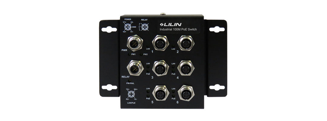 Lilin - PS3064DM - M12 POE Switch 24VDC